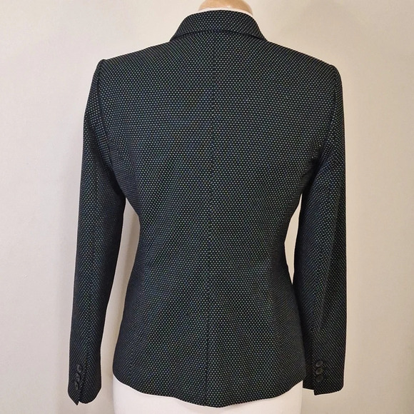Tommy Hilfiger micro polka-dot single breast blazer SZ 6 - Picture 4 of 10